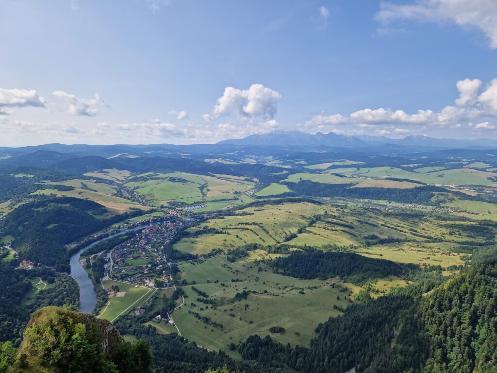 Widok z platformy na szczycie Trzech Koron
